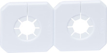 Täckbricka Vit Ø15 mm 2-pack Gelia